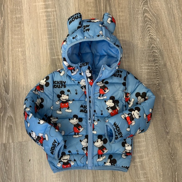 Disney Baby Mickey Mouse Hooded Puffer Jacket - Picture 2 of 6